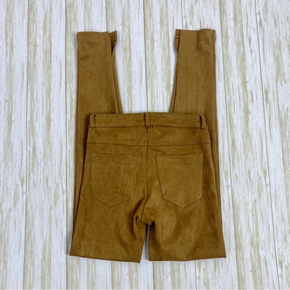 Hale Bob Brown Ultra Suede Skinny Pants - Picture 9 of 9